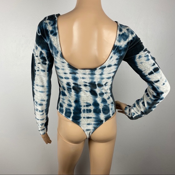 NEW ALLSAINTS VELVET TIE-DYE BODYSUIT - Picture 7 of 8